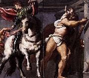 Il Pordenone St Martin and St Christopher oil painting